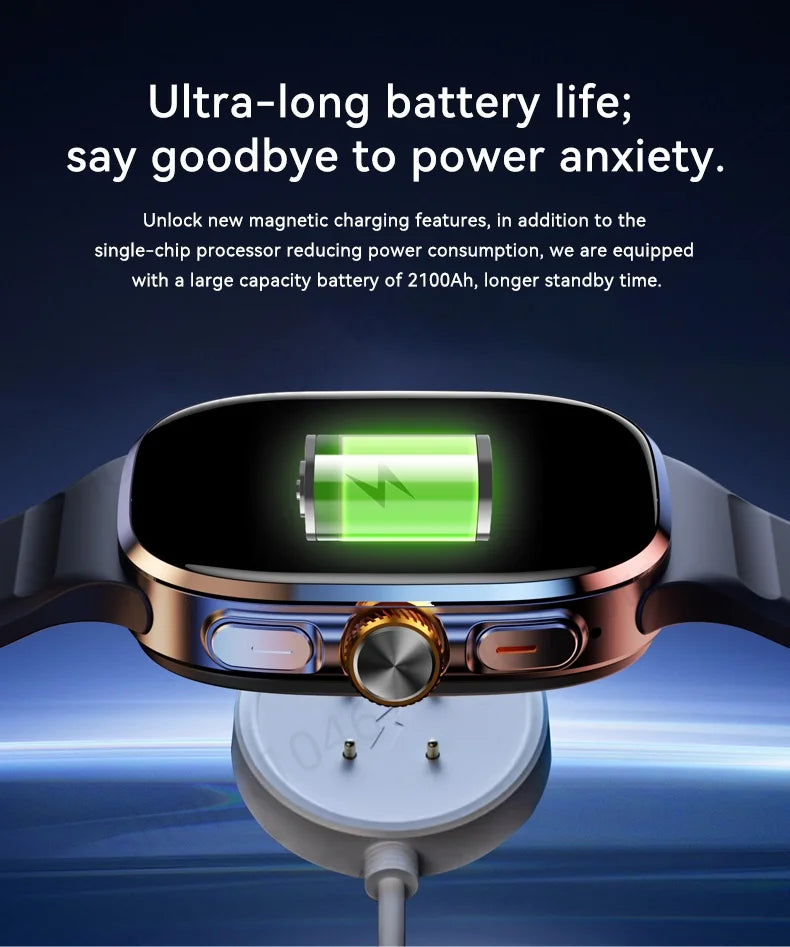 smartwatch 5g com tela amoled de 2.4 polegadas unissex