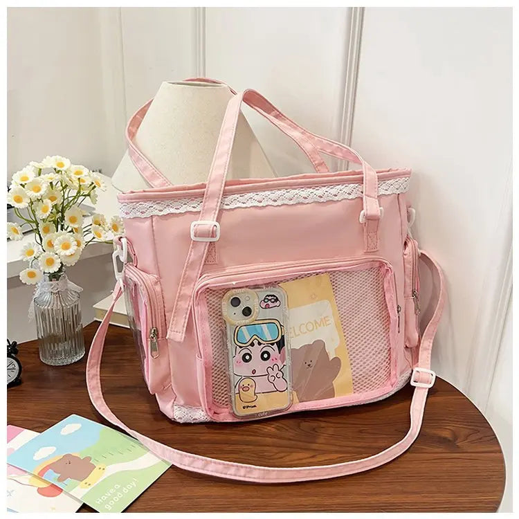 itabag japonês bidimensional ombro bolsa feminina