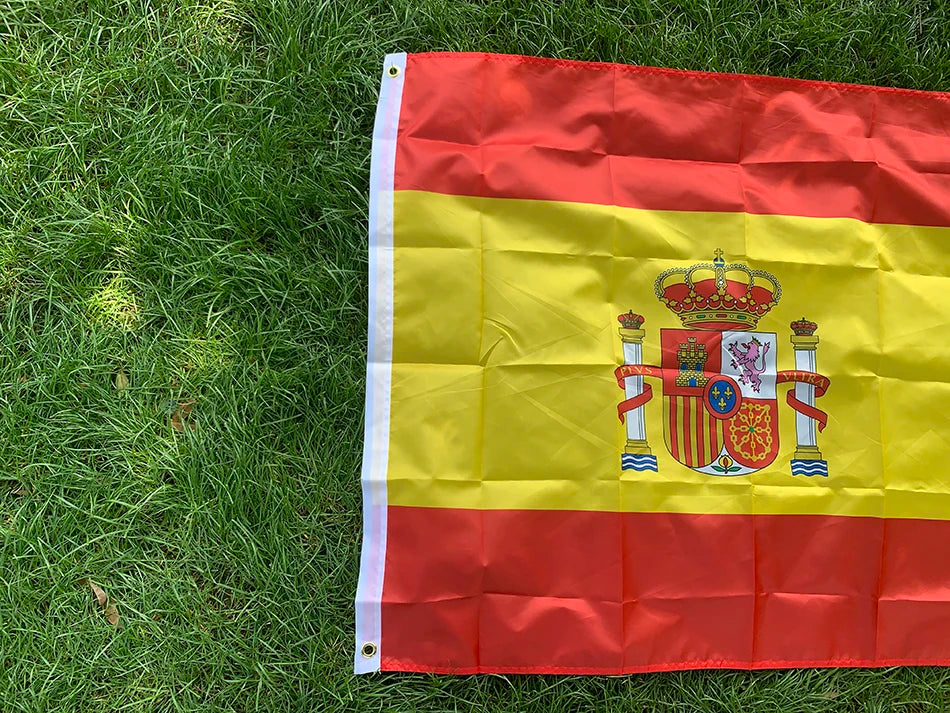 BANDEIRA SKY 90x150cm bandeira da espanha 3x5 pés ES Espana Bandeira espanhola Super Poly bandeira de futebol interna e externa para celebração grandes bandeiras