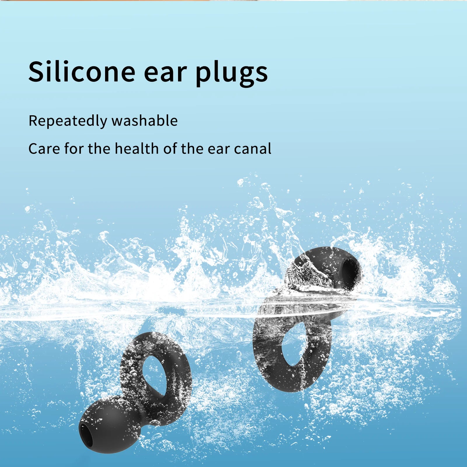 Protetores Auriculares de Silicone para Natação e Sono - Cancelamento de Ruído e Redução de Interferências - Protetores Auriculares de Qualidade