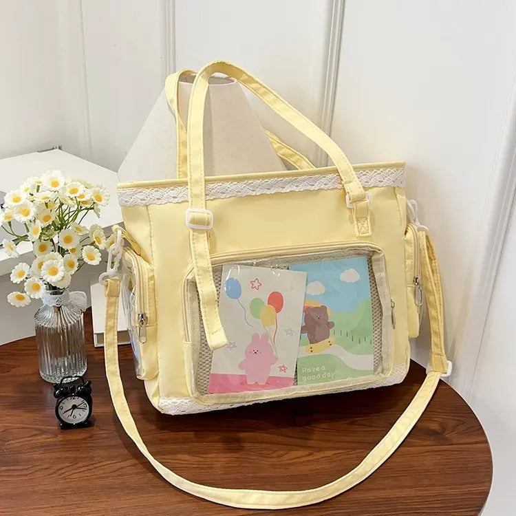 itabag japonês bidimensional ombro bolsa feminina