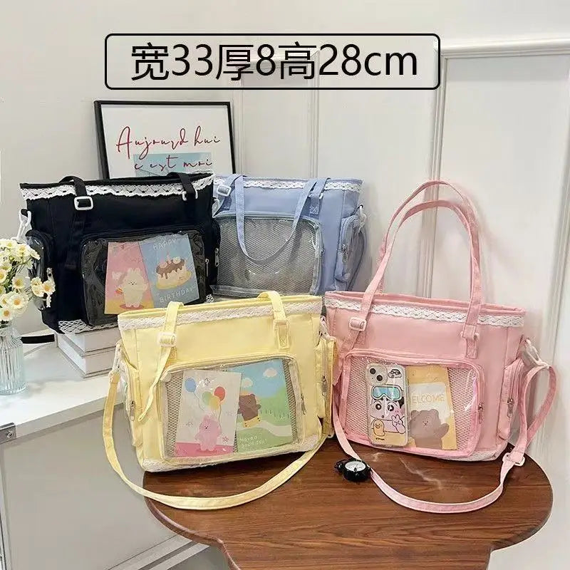 itabag japonês bidimensional ombro bolsa feminina