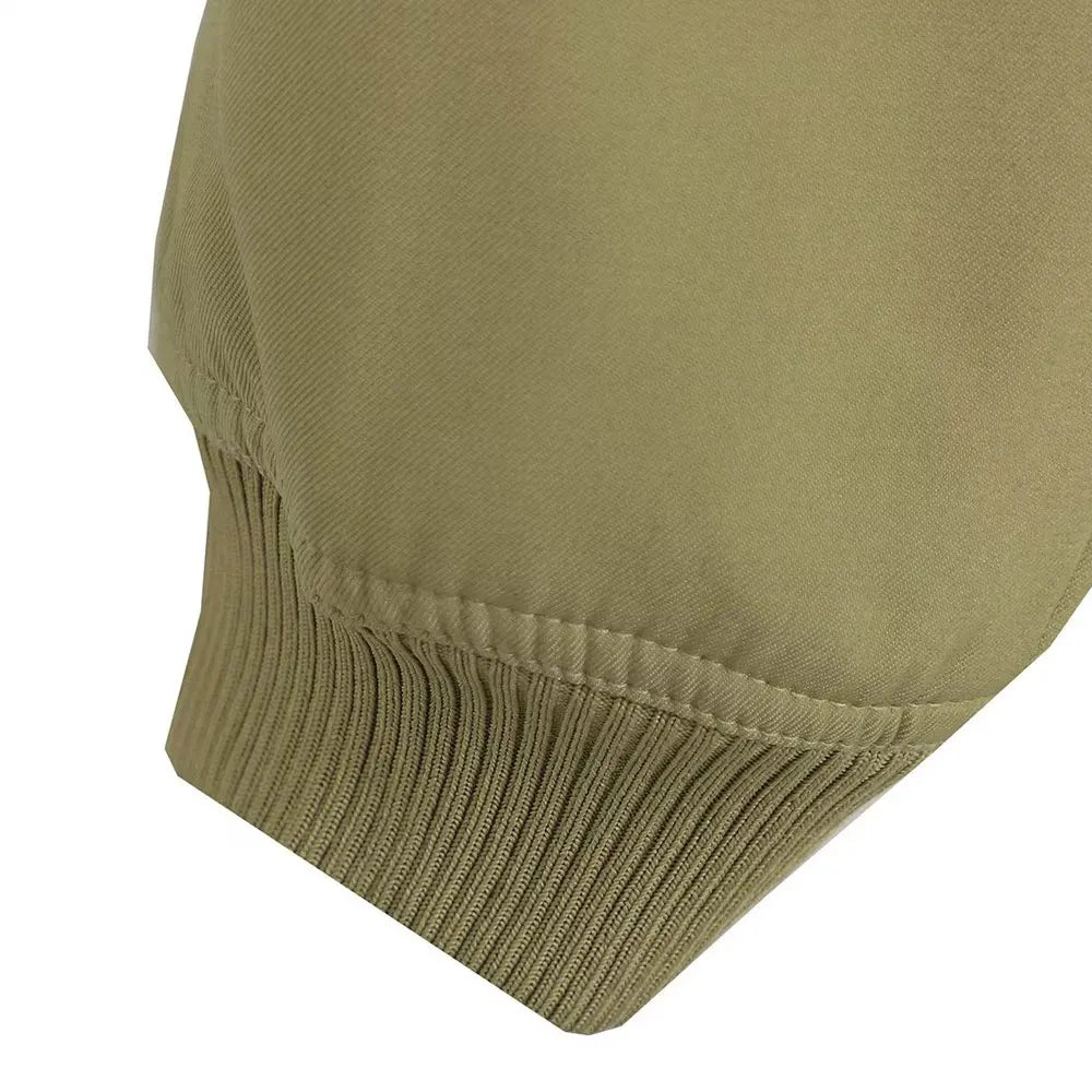 jaqueta bomber vintage manga longa botão frontal
