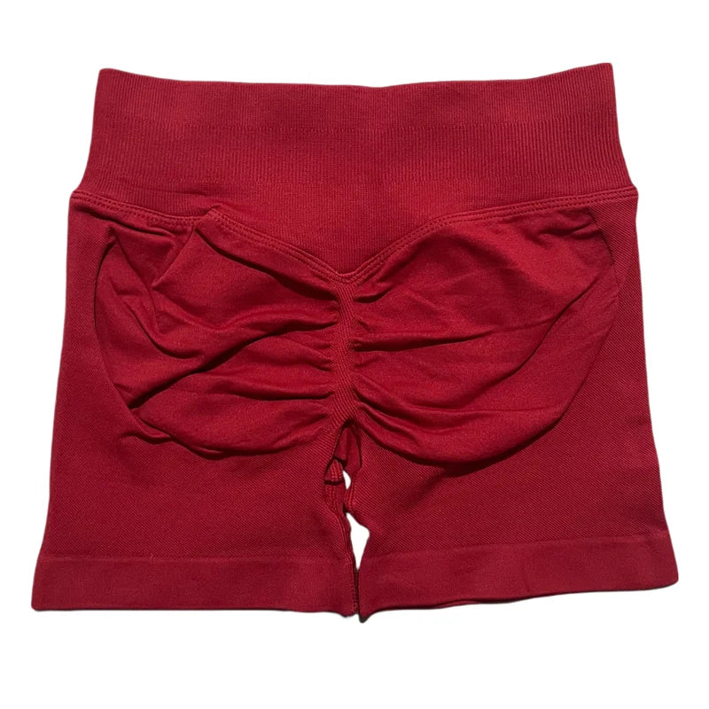 calças de ginástica elásticas shorts de academia.