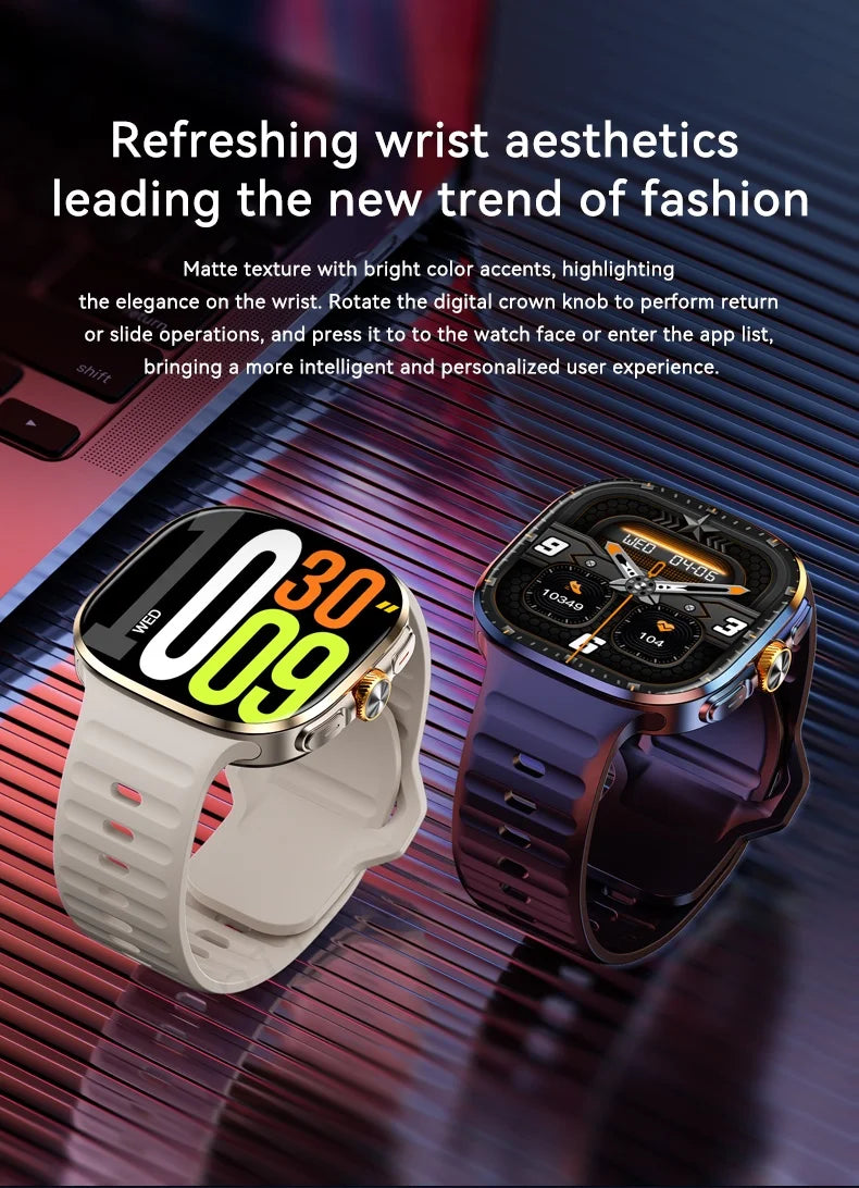 smartwatch 5g com tela amoled de 2.4 polegadas unissex
