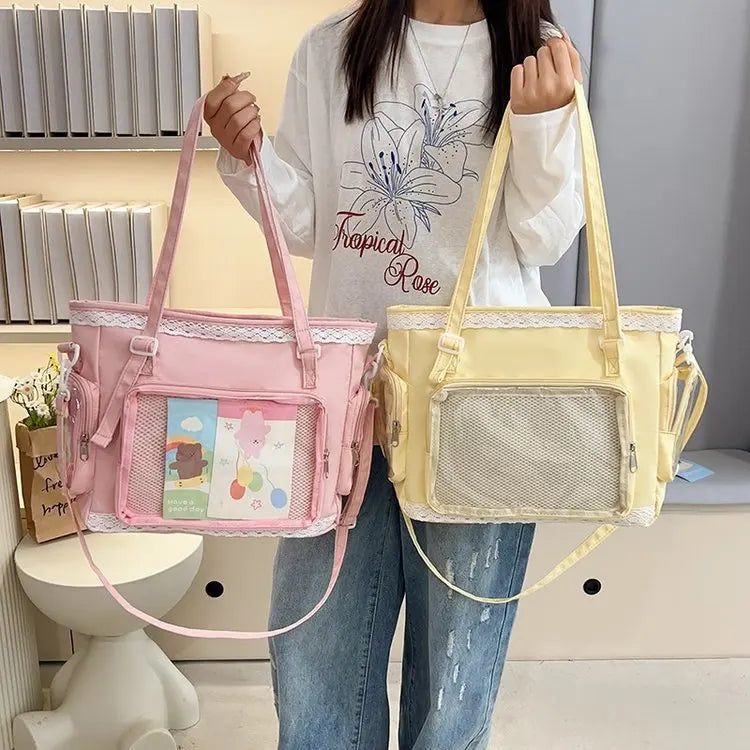 itabag japonês bidimensional ombro bolsa feminina