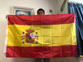 BANDEIRA SKY 90x150cm bandeira da espanha 3x5 pés ES Espana Bandeira espanhola Super Poly bandeira de futebol interna e externa para celebração grandes bandeiras