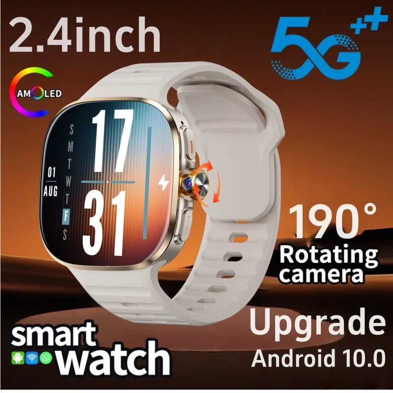 smartwatch 5g com tela amoled de 2.4 polegadas unissex