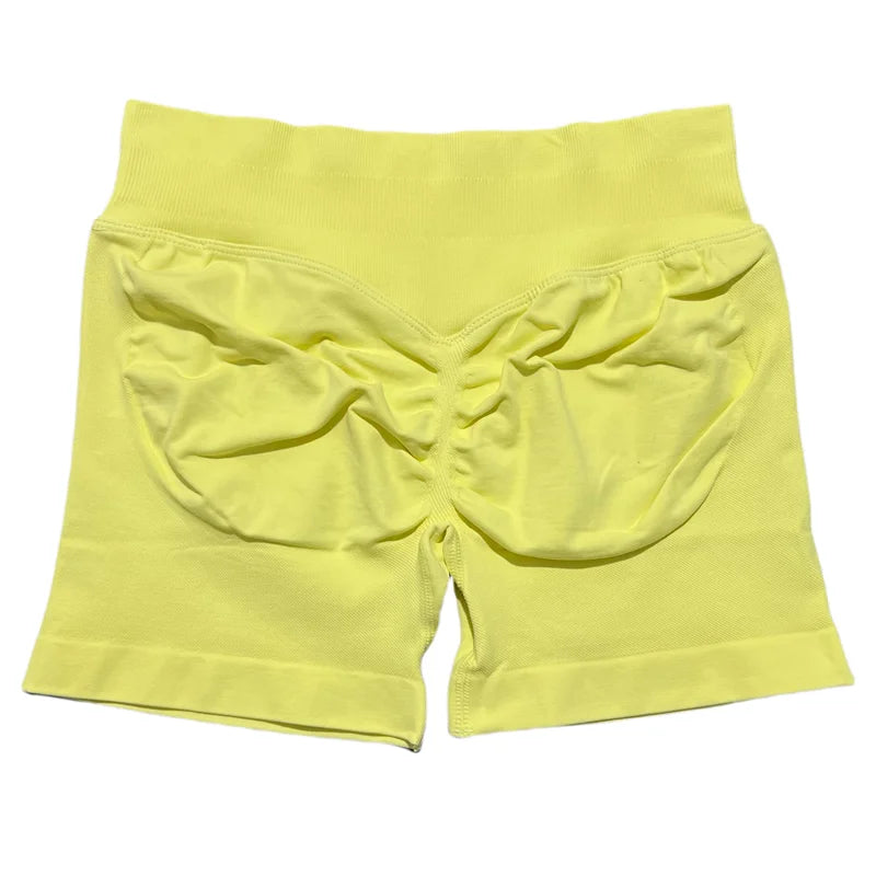 calças de ginástica elásticas shorts de academia.