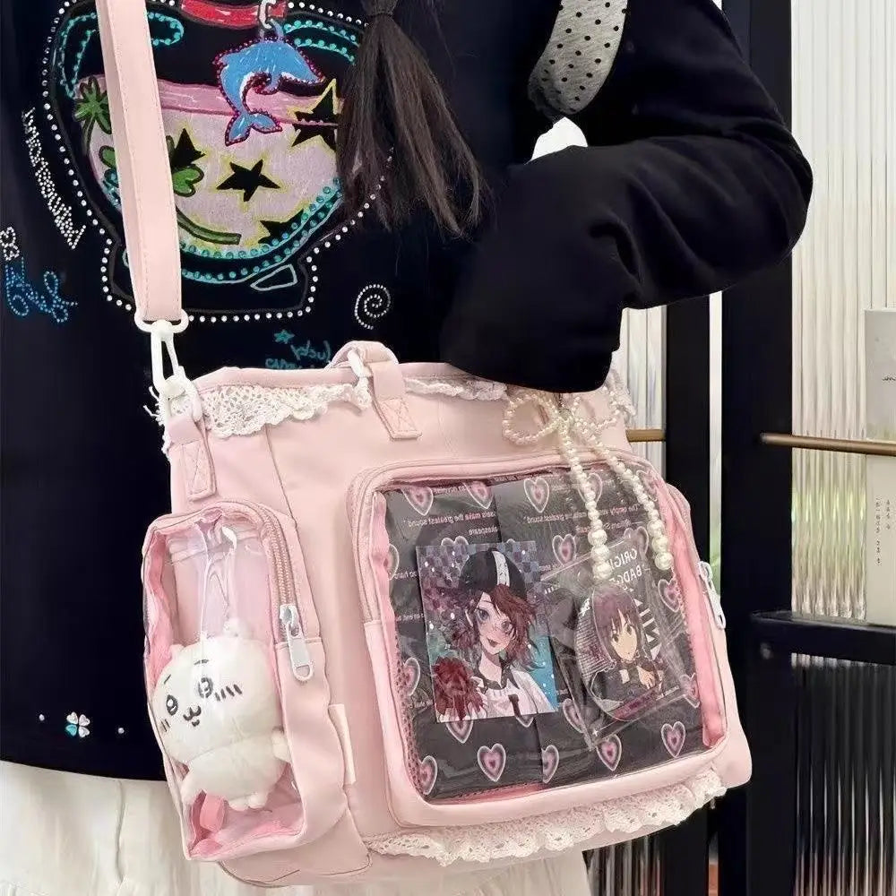 itabag japonês bidimensional ombro bolsa feminina