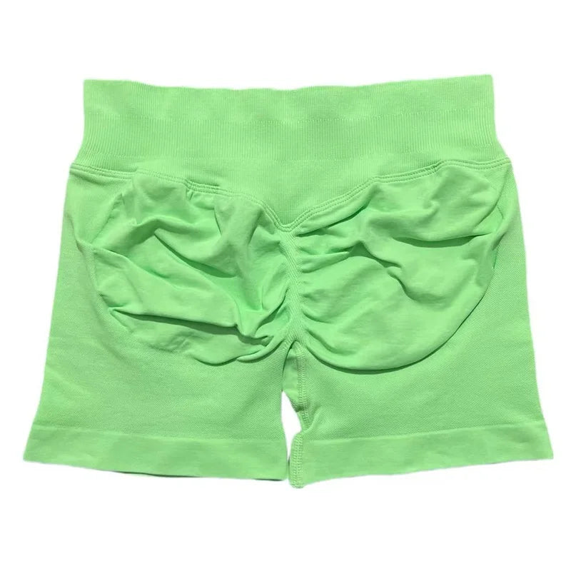 calças de ginástica elásticas shorts de academia.